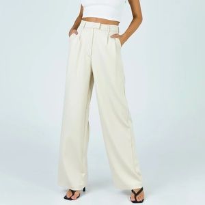 Princess Polly Amelia Pants Beige